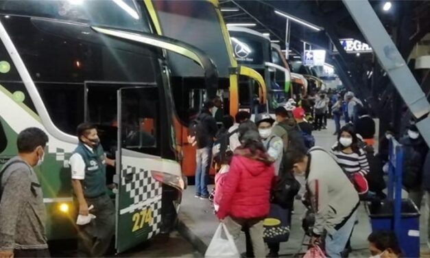 SALIDAS DE BUSES OPERAN CON NORMALIDAD – SIN BLOQUEOS REPORTADOS