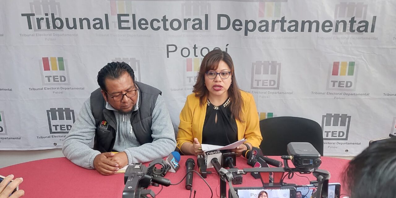37 JUECES ELECTORALES SERÁN DESPLAZADOS EN POTOSÍ DURANTE LAS ELECCIONES GENERALES