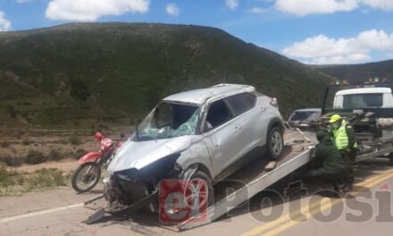 TRÁNSITO REPORTA DOS FALLECIDOS Y UN HERIDO EN ACCIDENTE EN LA CARRETERA POTOSÍ–DON DIEGO