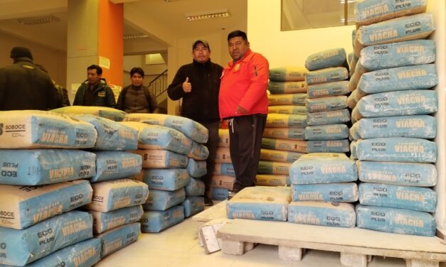MINISTERIO DE DEFENSA CIVIL ENVÍA 1.300 BOLSAS DE CEMENTO PARA ATENDER DAÑOS PROVOCADOS POR LAS LLUVIAS