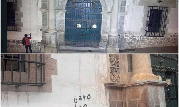 FORMALIZAN DENUNCIA POR GRAFFITI EN LA CASA NACIONAL DE MONEDA