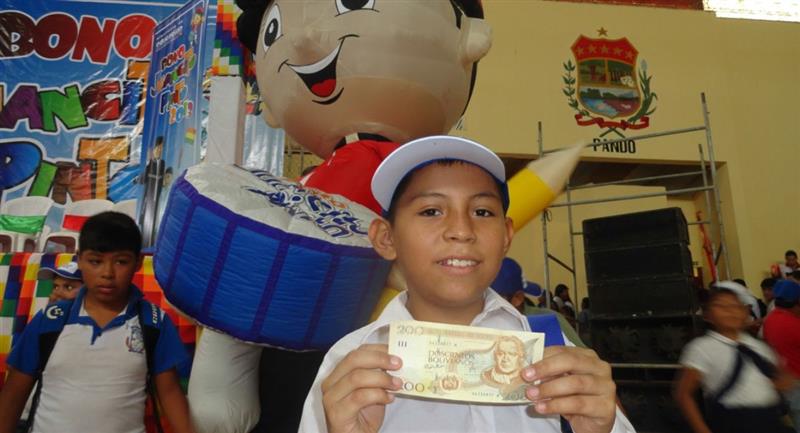 COMENZÓ EL PAGO DEL BONO JUANCITO PINTO PARA 183 MIL ESTUDIANTES DE POTOSÍ