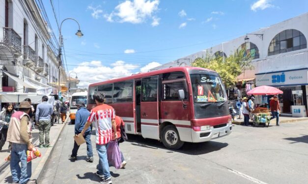 EL PASAJE DEL TRANSPORTE EN POTOSÍ ES SOLO TRANSITORIO