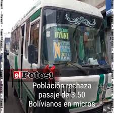 GREMIALES RECHAZAN EL INCREMENTO DEL PASAJE DE TRANSPORTE A BS. 3,50