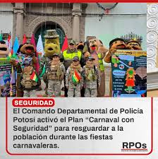 PLAN CARNAVAL SEGURO EN MARCHA: POLICÍA DE POTOSÍ REFUERZA CONTROLES