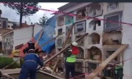 SE DERRUMBÓ UN PABELLÓN DEL CEMENTERIO GENERAL: AUTORIDADES SIN REACCIÓN INMEDIATA