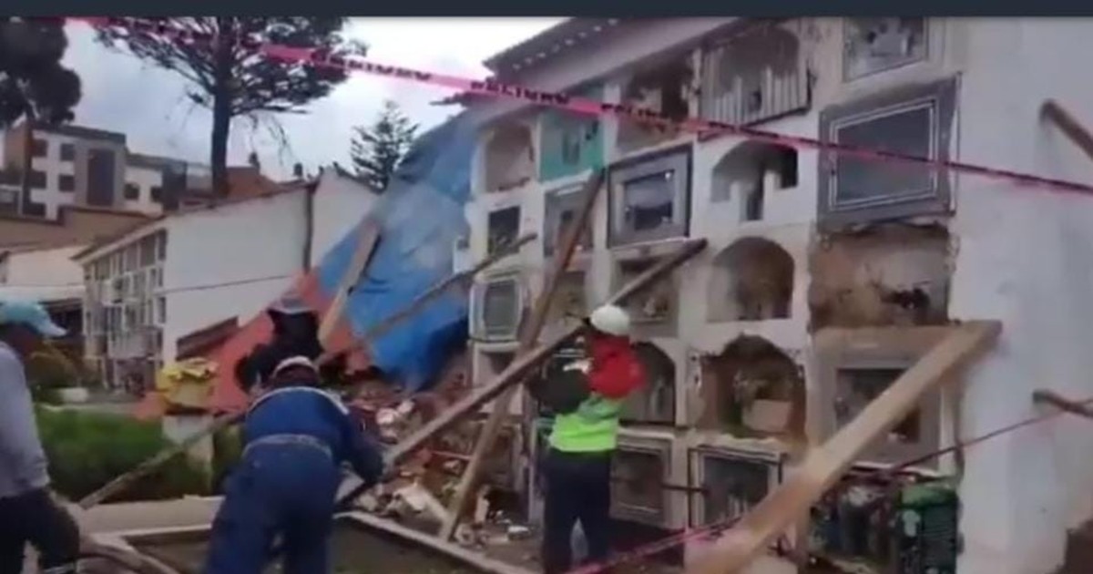 SE DERRUMBÓ UN PABELLÓN DEL CEMENTERIO GENERAL: AUTORIDADES SIN REACCIÓN INMEDIATA