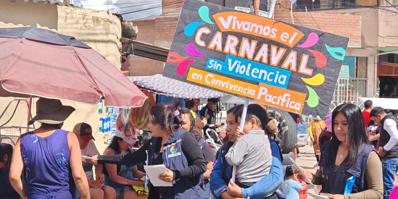 CARNAVAL SIN VIOLENCIA: CAMPAÑA DE LA DEFENSORÍA DEL PUEBLO