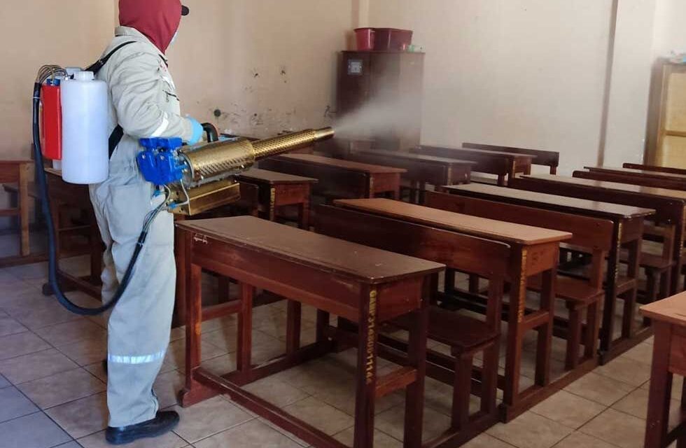SEDES DESINFECTÓ 141 UNIDADES EDUCATIVAS EN POTOSÍ