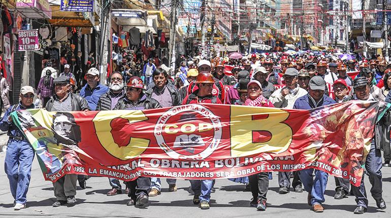 OBREROS EXIGEN RESPETO A LA ESTABILIDAD LABORAL Y A LA LEY DEL TRABAJO
