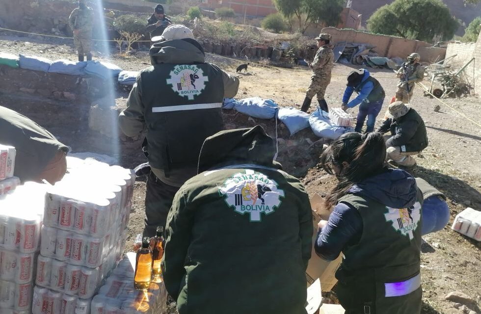 SENASAG ELIMINARÁ PRODUCTOS DE CONTRABANDO RETENIDOS EN LA FRONTERA