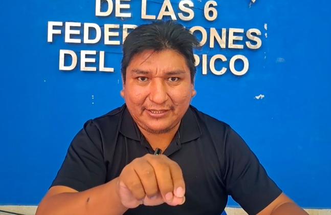 Dirigente evista dice que “el hambre no se puede aguantar” y anuncia movilización pese al estado de excepción
